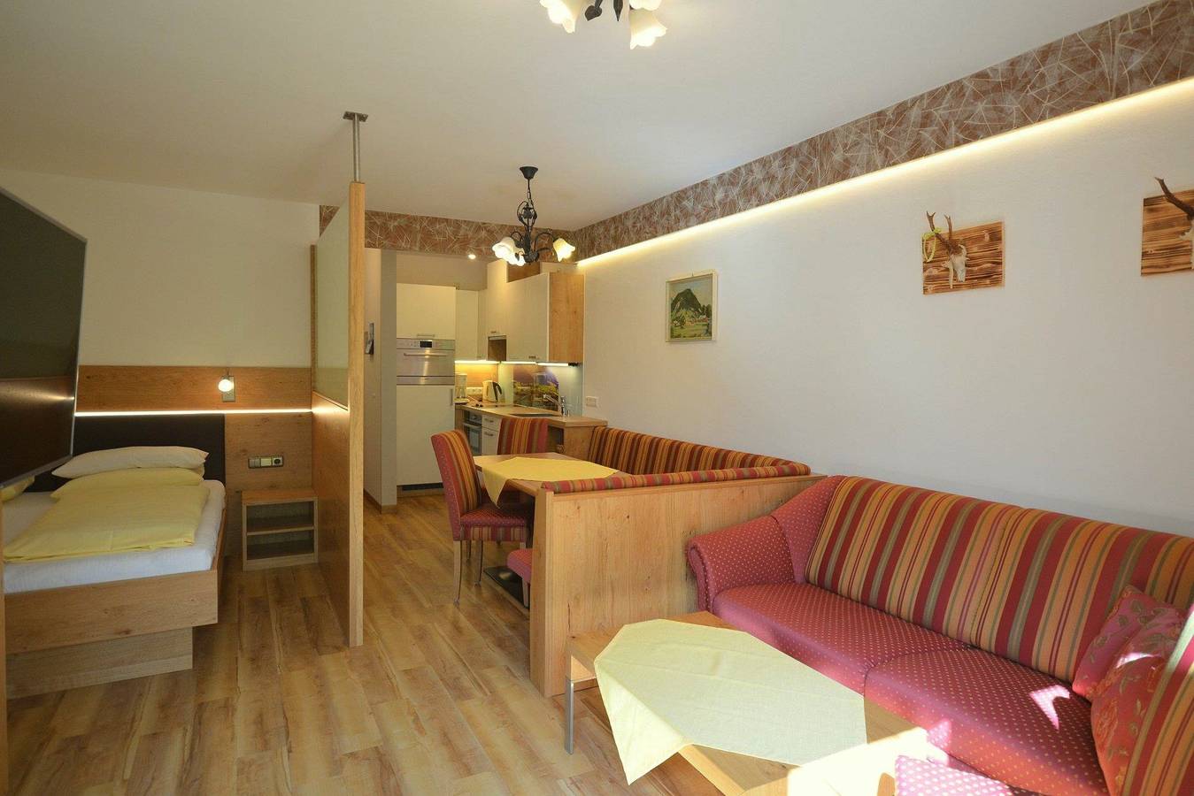 Geheel vakantieappartement, App/woon-slaapkamer/bad, wc in Walchsee, Kaisergebirge