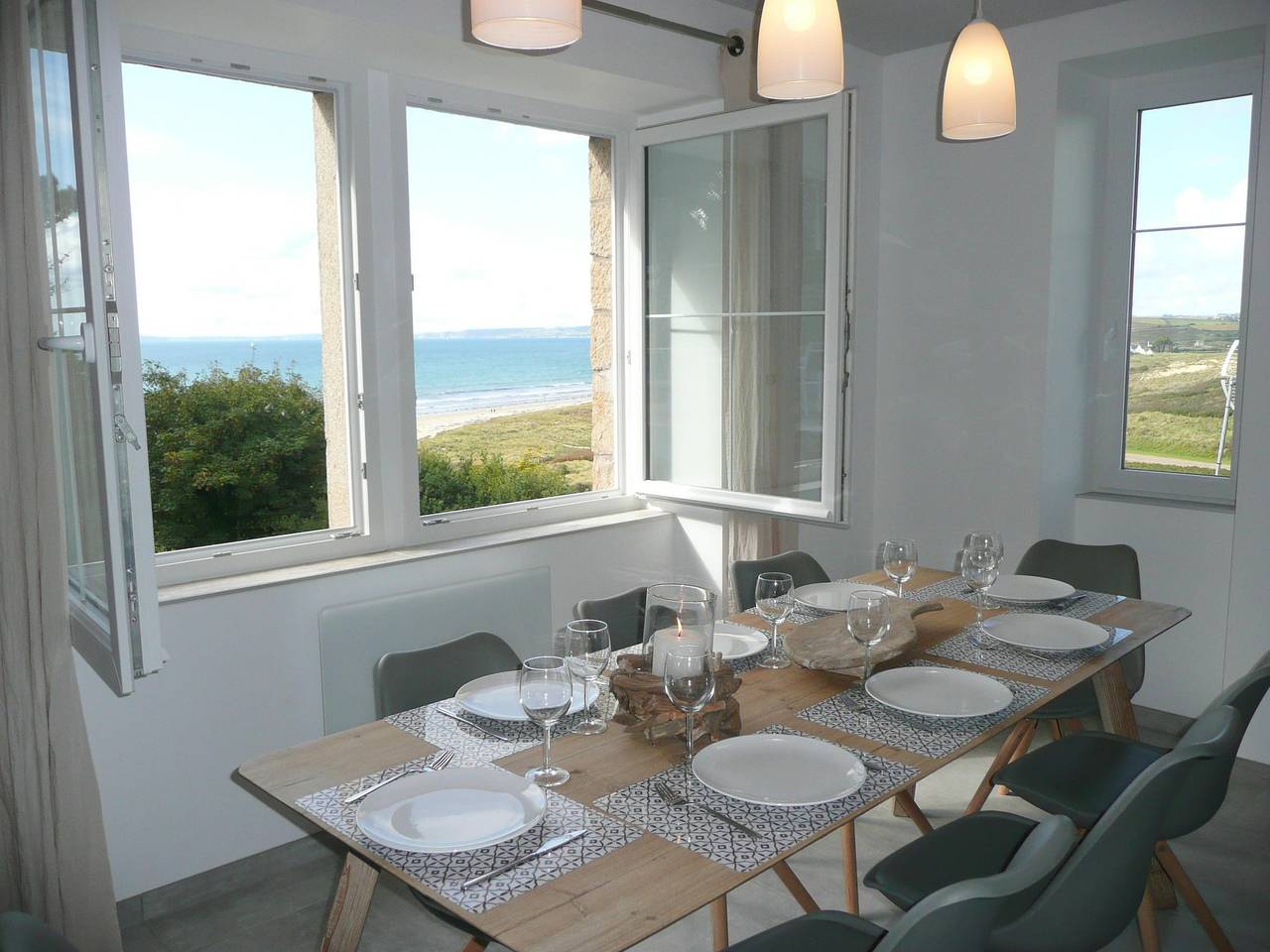 Maison en pierre avec vue sur la mer en Bretagne in Sainte-Anne la Palud, Plonévez-Porzay