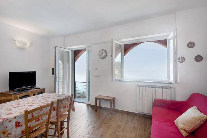 Ferienwohnung für 2 Personen, mit Balkon in Bonassola