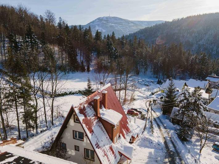 Dom dla 14 osób, z taras i ogród oraz sauna i widok w Szczyrk