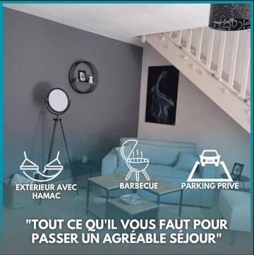 Cottage pour 4 personnes, avec terrasse à Berriac