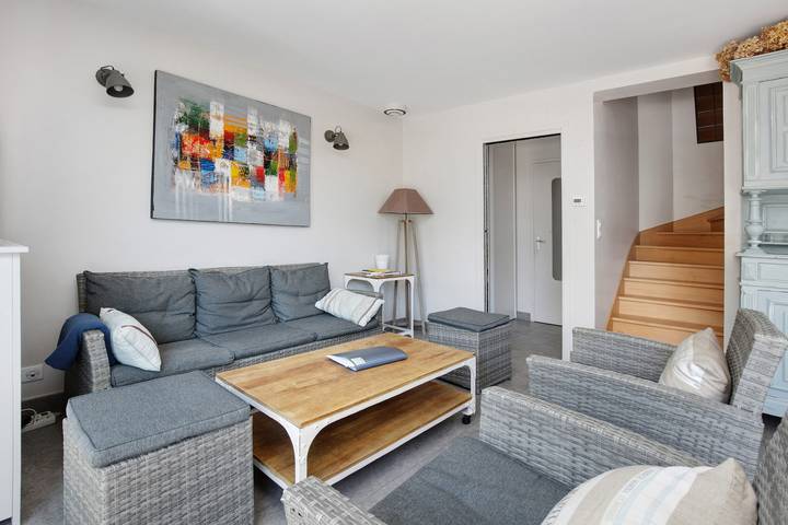 Casa familiar a 30 m de la playa con vistas al mar, terraza privada y Wi-Fi in La Turballe, Côte de Jade