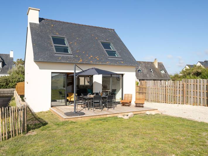 Maison de vacances pour 6 personnes, avec terrasse et jardin, animaux acceptés à Kerlouan