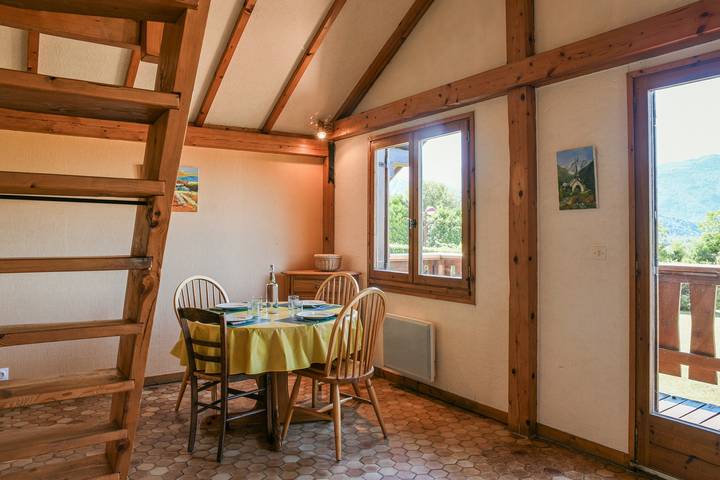 Chalet La Lauzière - Parking y jardín con vistas a la montaña in Grésy-sur-Isère, Albertville region