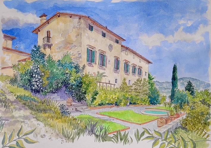 Villa für 12 Personen, mit Balkon und Terrasse sowie Garten und Pool in Florenz