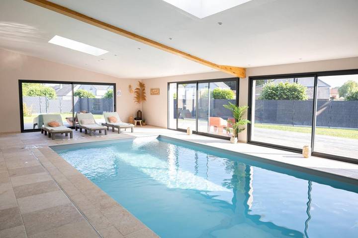 Chambre d’hôte pour 2 personnes, avec Terrasse et Jacuzzi ainsi que Jardin et Piscine dans l' Aisne