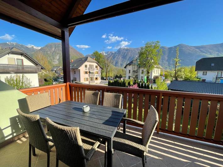 Ferienwohnung für 4 Personen, mit Garten und Ausblick in Bovec - 3