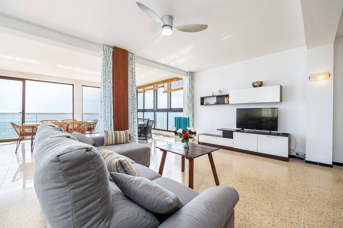 Ganze Wohnung, Ferienwohnung 'Brisas Vista Mar' mit Meerblick, Wlan und Klimaanlage in Es Trenc, Campos