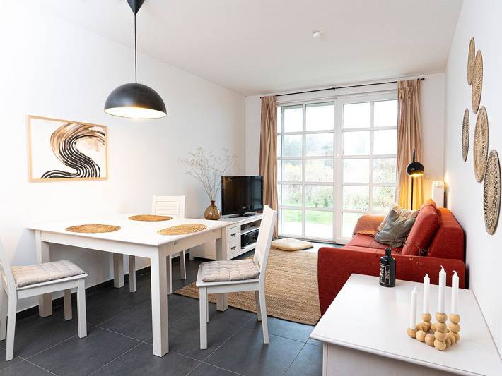 Ferienwohnung für 3 Personen, mit Sauna und Garten am Balmer See