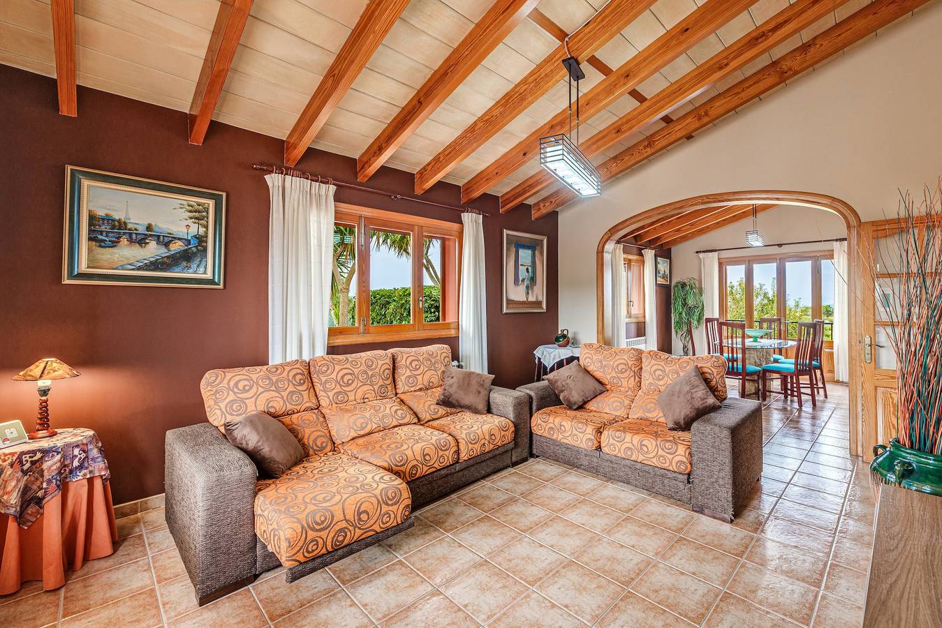 Villa Sa Tanca con vistas al mar, vistas a la montaña, Wi-Fi, piscina y jardín; in Portol, Marrachí