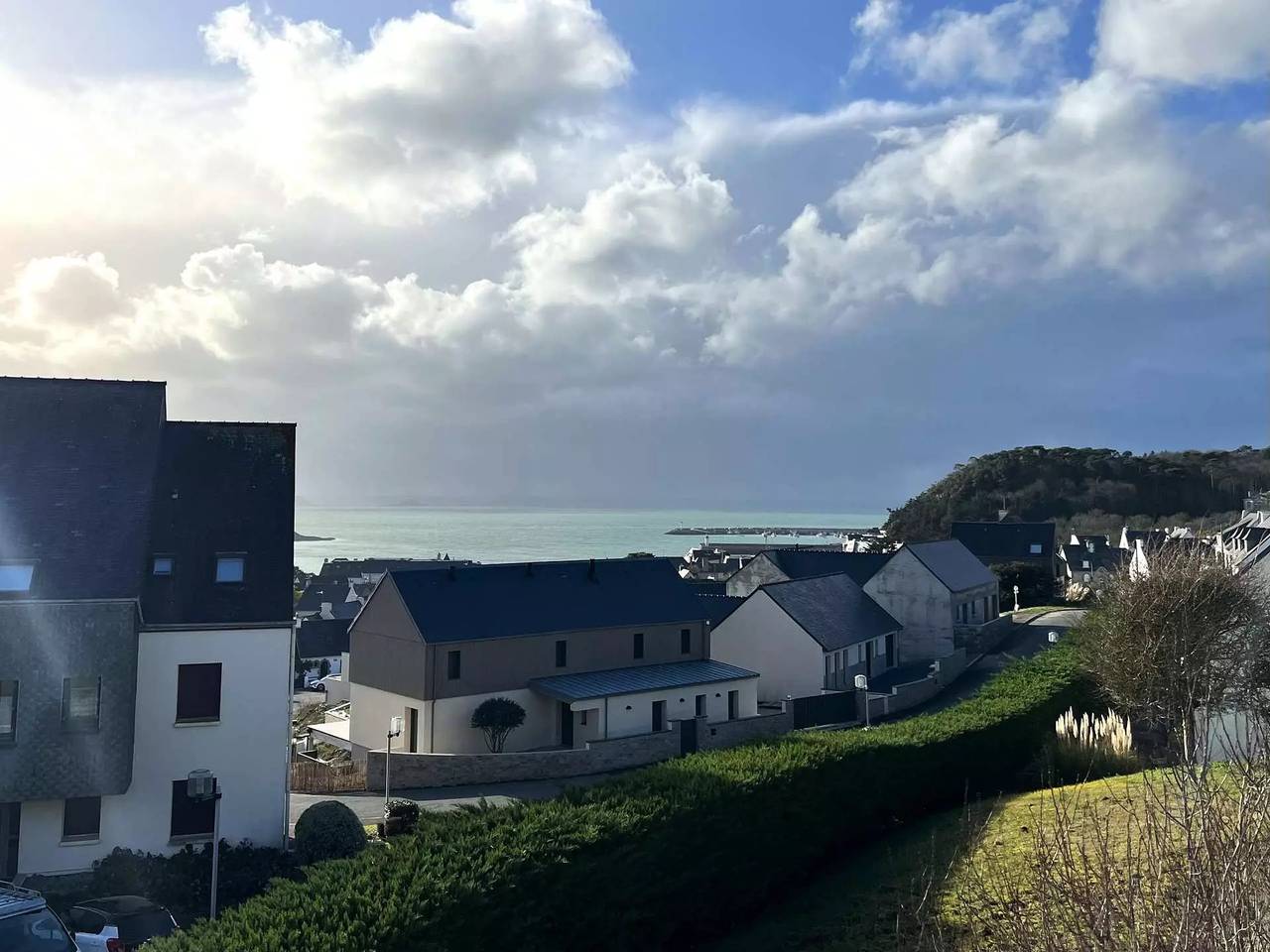 Appartement entier, Appartement duplex sur les hauteurs d'Erquy avec superbe vue mer in Erquy, Côte d’Émeraude
