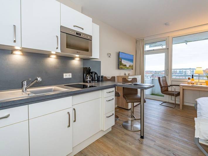 Ganze Ferienwohnung, Friesennest - Stadt- und strandnahe 1-Zimmer-Ferienwohnung mit Balkon in Westerland, Sylt (Gemeinde)