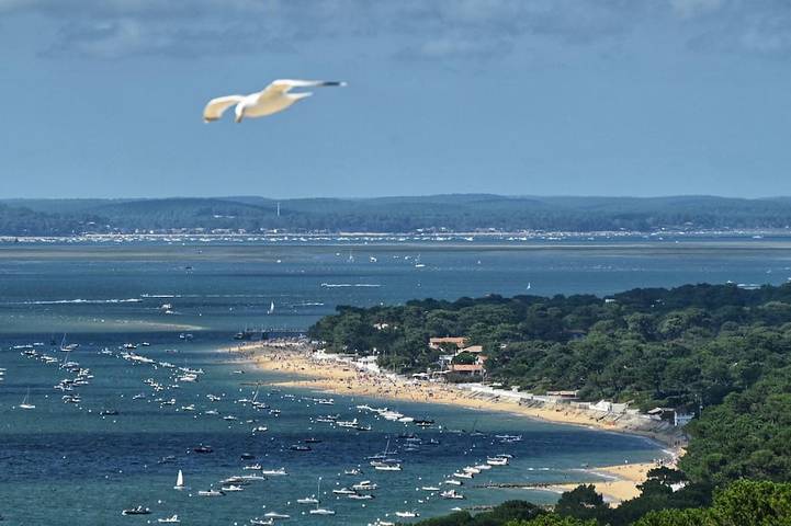 Location de vacances pour 4 personnes, avec jardin et terrasse sur la Dune du Pilat
