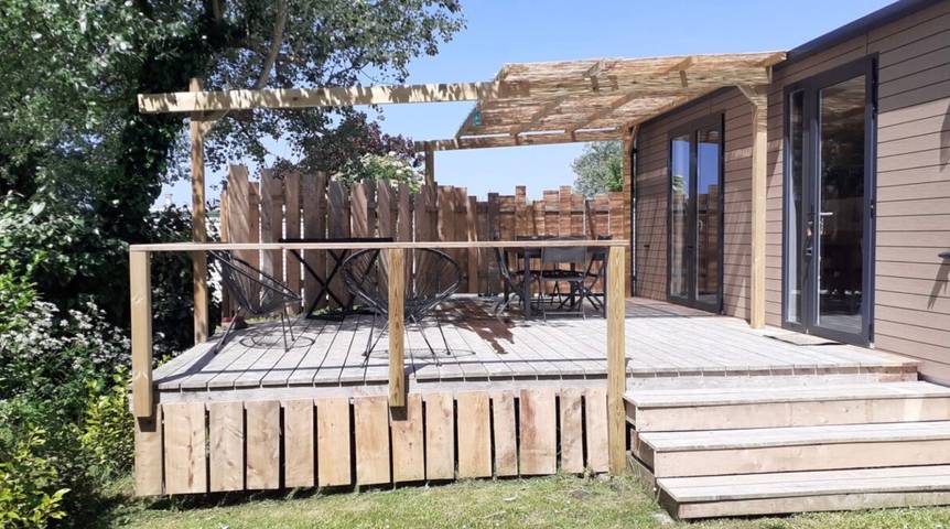 Mobil home pour 4 personnes, avec jardin, animaux acceptés