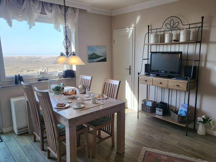 Ganze Wohnung, Ferienwohnung Prielkieker mit direktem Meerblick in St. Peter-Bad, St. Peter-Ording