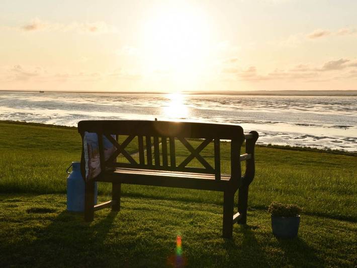 Ferienwohnung für 4 Personen, mit Garten und Terrasse sowie Seeblick, mit Haustier auf den Halligen - 3
