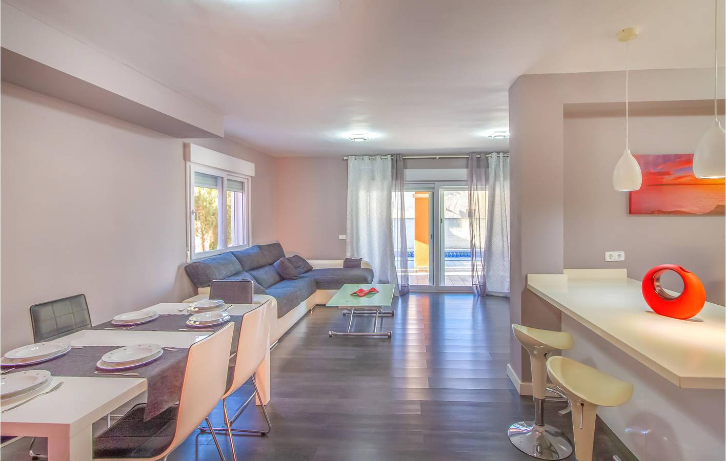 Oceanfront Apartment with Parking, AC, Terrace & Pool in San Javier, Costa Cálida