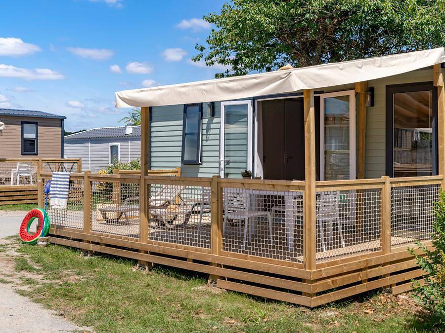 Camping Sandaya Le Kérou - Mobilhome 4 personnes - Cottage Privilège Tv Lv - 2 chambres - 4 personnes in Clohars-Carnoët, Côte de Cornouaille