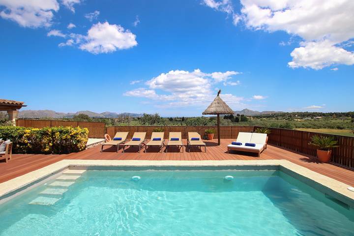 Finca 'Ca Sou' mit privatem Pool, WLAN und Klimaanlage in Alcúdia, Mallorca Norden
