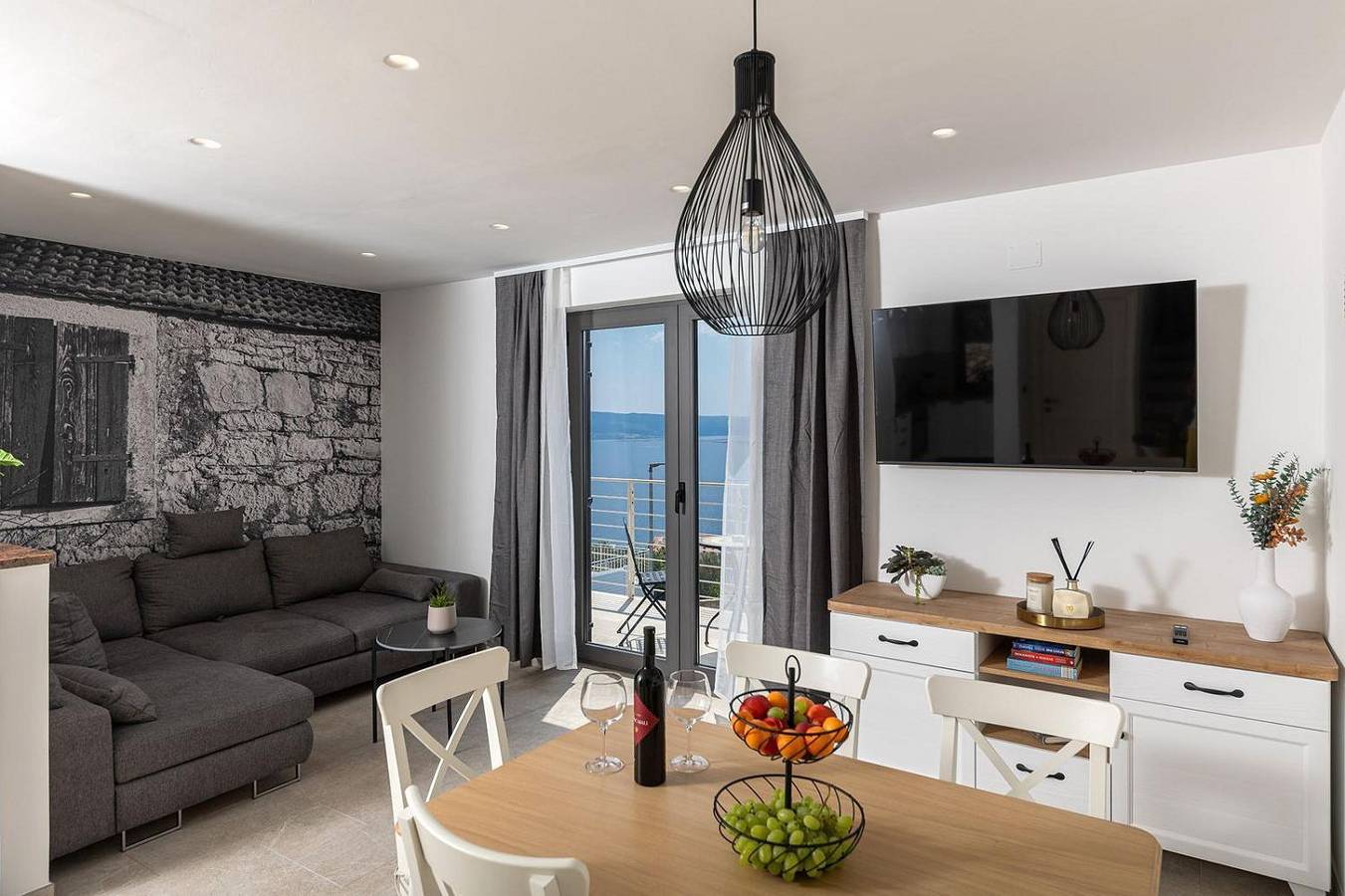 Dom dla 5 osób z taras in Dramalj, Żupania primorsko-gorska