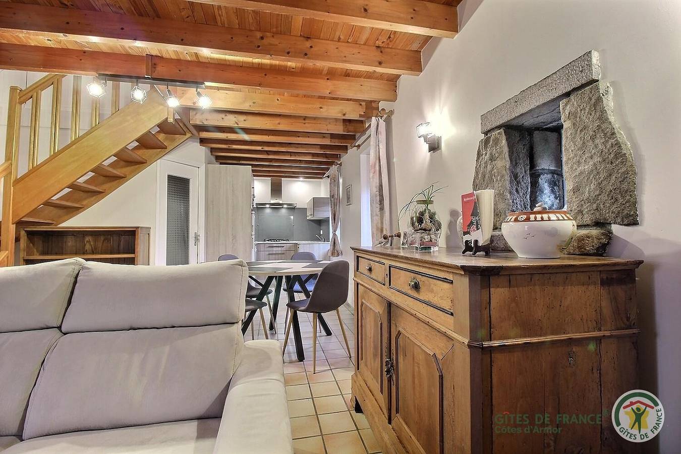 Le Macareux in Saint-Quay-Perros, Rosa Granitküste