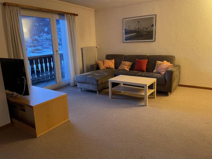 Ferienwohnung für 4 Personen, mit Balkon und Ausblick sowie Garten in Davos
