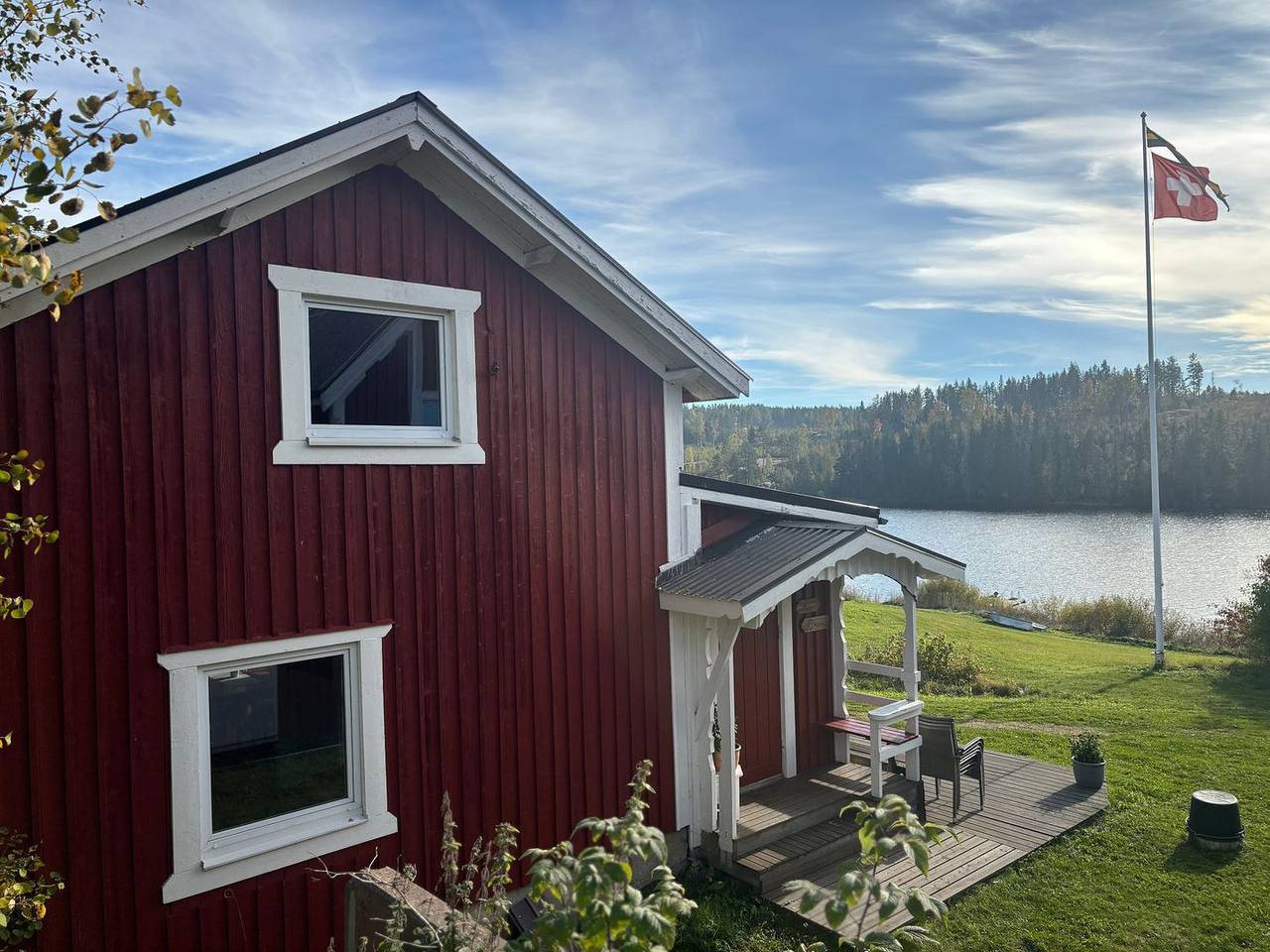 Ferienhaus Ramona – Urlaub mit Seeblick & Boot bei Sundsvall in Västernorrland