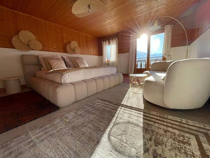 Maison d’hôte pour 2 personnes, avec Balcon ainsi que Terrasse et Vue à Ollon