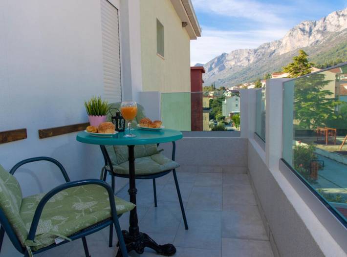 Apartament wakacyjny dla 4 osób, z Balkon w Gradac