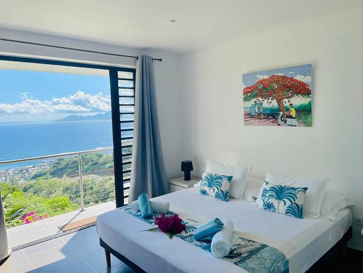 Villa pour 4 personnes, avec vue ainsi que jardin et piscine dans Tahiti - 3