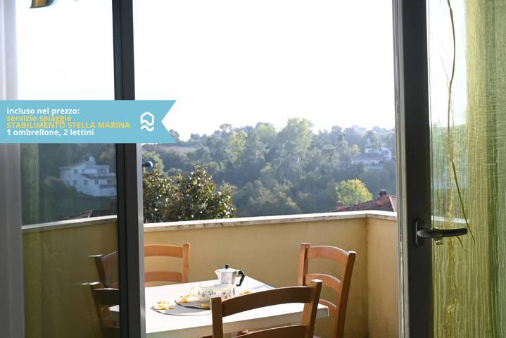 Ganze Wohnung, Ferienwohnung für 4 Personen mit Balkon/Terrasse in Numana, Riviera del Conero