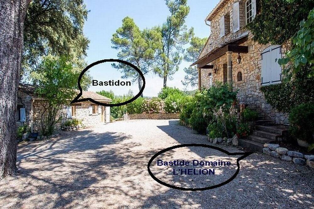 Bastidon Domaine L'Helion 6 Personnes_piscine 12mx6m au sel in Taradeau, Draguignan region