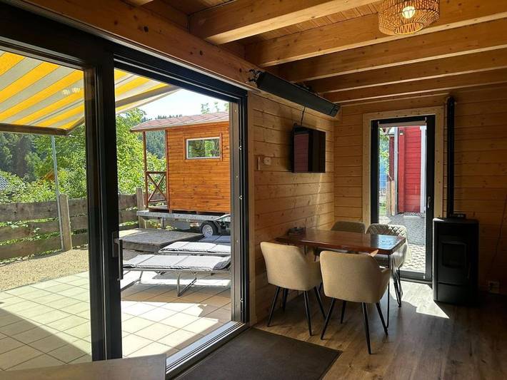 Ferienhaus für 6 Personen, mit Terrasse und Sauna sowie Seeblick und Ausblick in Naturpark Oberpfälzer Wald