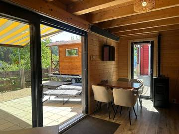 Ferienhaus für 6 Personen, mit Terrasse und Sauna sowie Seeblick und Ausblick, mit Haustier in Naturpark Oberpfälzer Wald