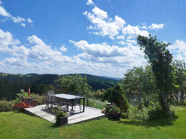 Ganze Wohnung, Ferienwohnung "Grabmeier - Nummer 1" mit Bergblick, privater Terrasse und Wi-Fi in Grainet, Šumava Mountains
