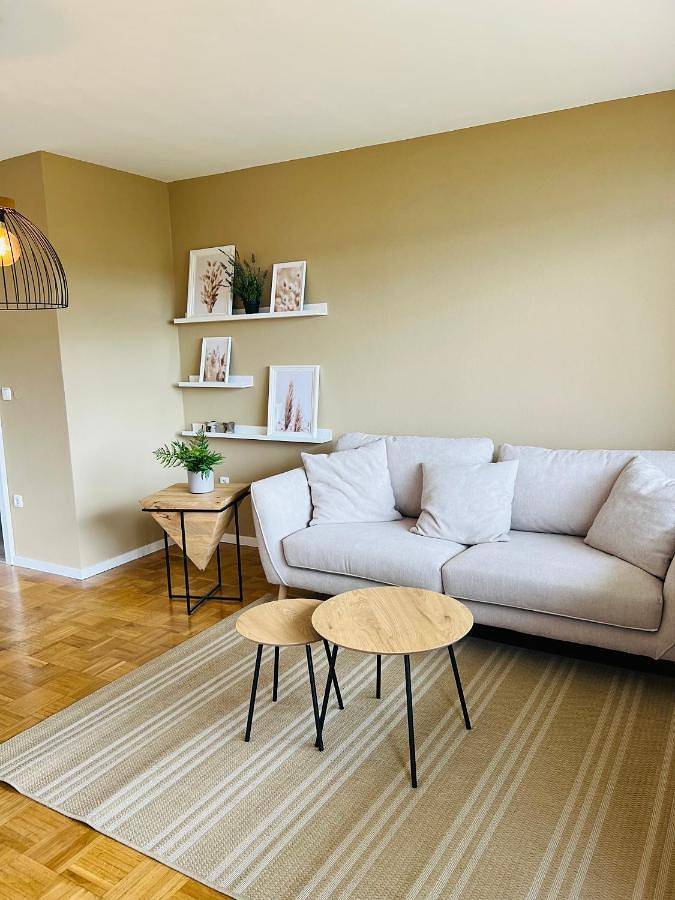 Ferienwohnung für 5 Personen, mit Balkon und Garten sowie Ausblick