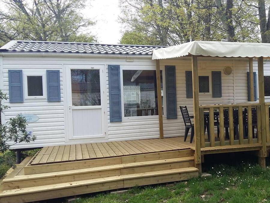 Camping du Pont De Vicq en Perigord - Mobilhome 6 personnes - Mobil-home 1 à 6 personnes in Le Buisson-de-Cadouin, Périgord Pourpre
