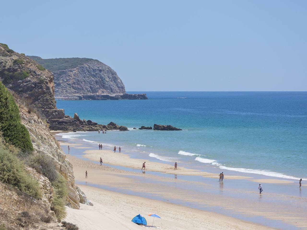 Haus mit Meerblick - 4 Pers. in Praia da Salema, Naturpark Südwest-Alentejo und Costa Vicentina