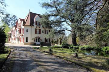 Gîte pour 15 personnes, avec jardin et jacuzzi ainsi que terrasse et piscine dans Saint-Gence