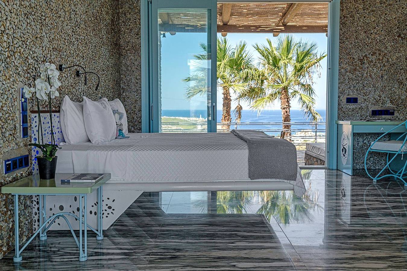 Exquisite Ios Villa | Villa Morena | 2 Bedrooms | Villa with Sea Views & Private Pool  & Grand Veranda | Tzamaria in Koumpara, Ios