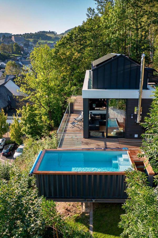 Ferienhaus für 4 Personen, mit Garten und Ausblick sowie Pool und Sauna, kinderfreundlich in Hessen - 4