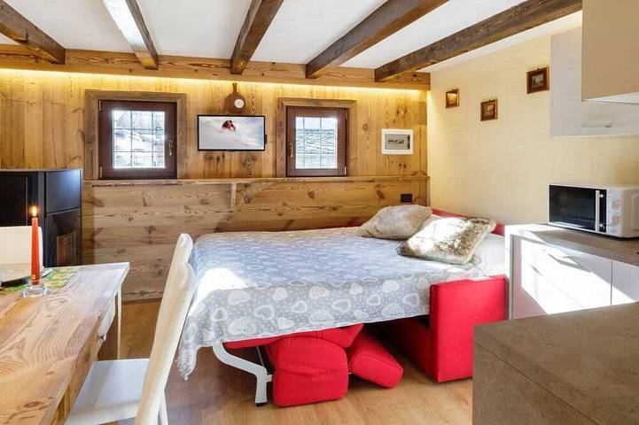 Chalet pour 4 personnes, avec balcon dans Cervinia - 2