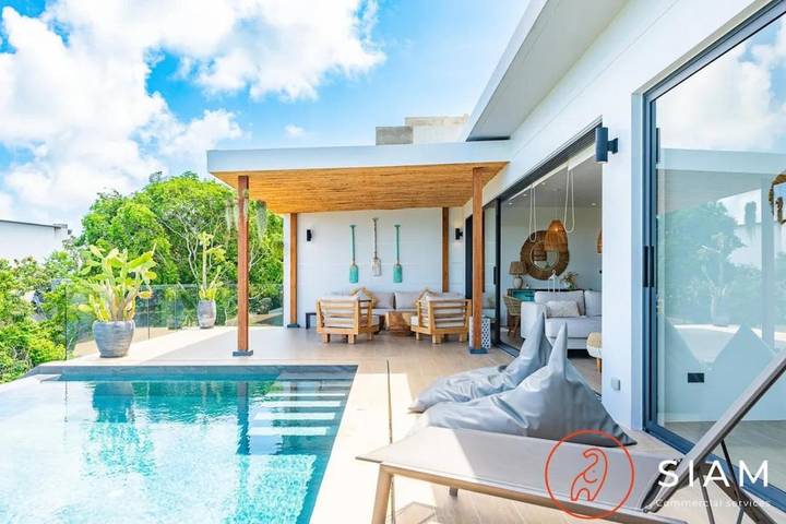 Villa für 6 Personen, mit Pool und Ausblick sowie Garten auf Koh Samui