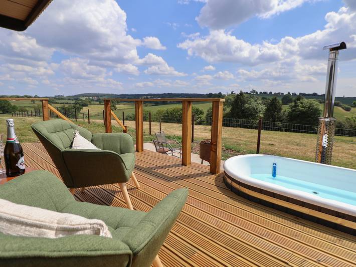 Hütte für 2 Personen mit Garten in Staffordshire