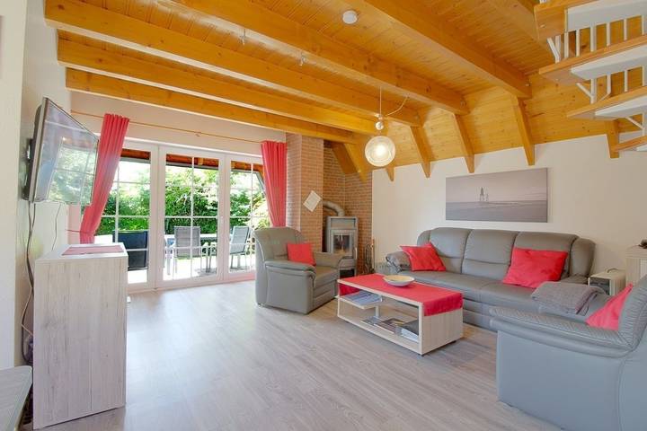 Ferienhaus für 4 Personen, mit Terrasse und Garten, mit Haustier