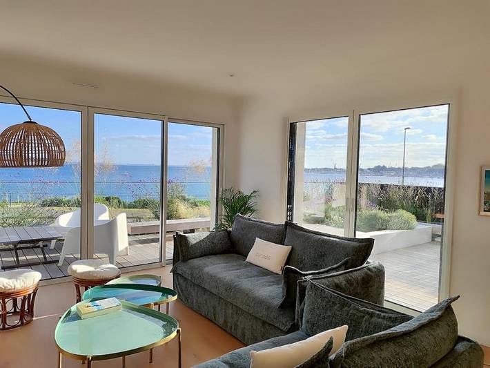 Maison de vacances pour 8 personnes, avec Terrasse et Vue à Le Relecq-Kerhuon