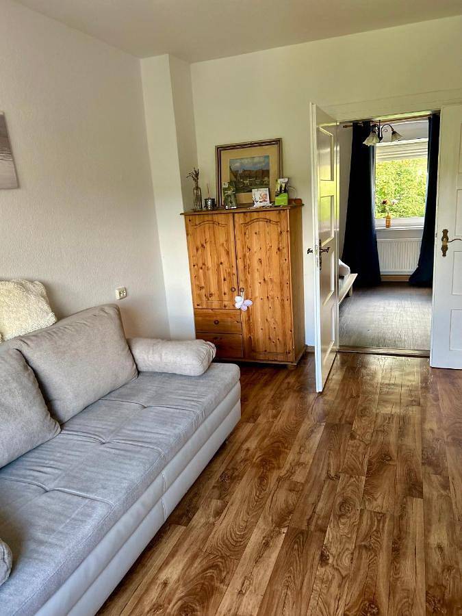 Ferienwohnung für 4 Personen, mit Terrasse und Garten sowie Ausblick