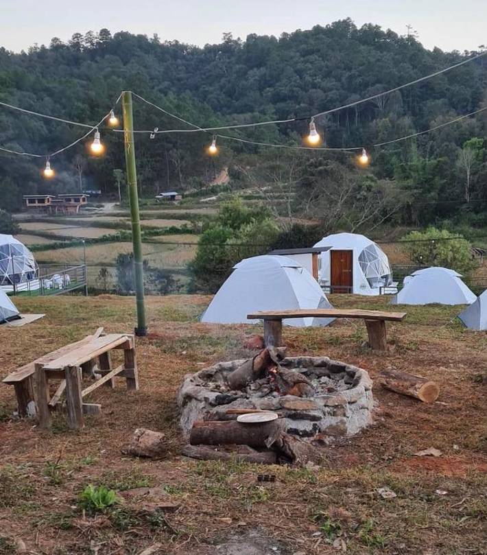 Camping für 2 Personen, mit Garten und Terrasse sowie Ausblick in Thailand