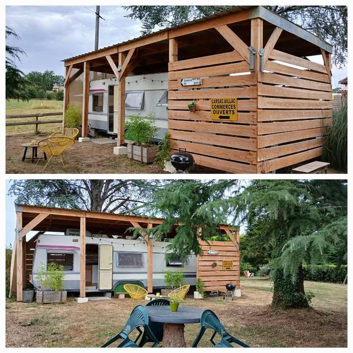 Camping pour 3 personnes, avec Jardin et Vue à Carsac-Aillac