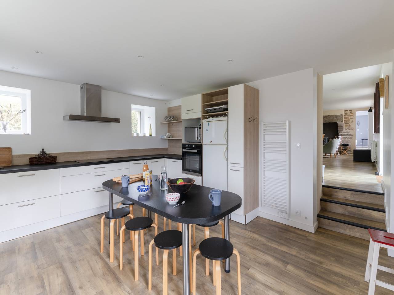 Ferienhaus nahe Lampaul-Strand mit Garten in Lampaul-Ploudalmézeau, Brest und Umgebung